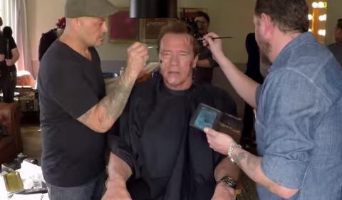 Arnold Schwarzenegger pranks fans as the Terminator
